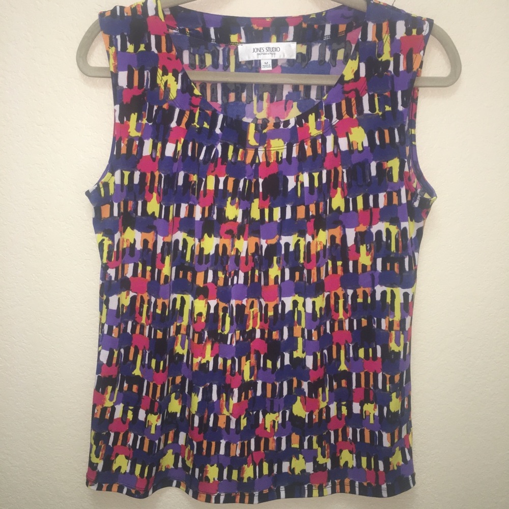 Jones Studio Medium Multi Colored Sleeveless Top